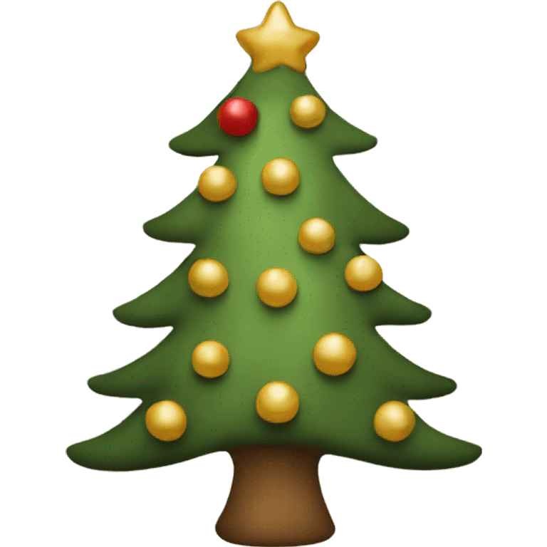 Christmas tree beige emoji