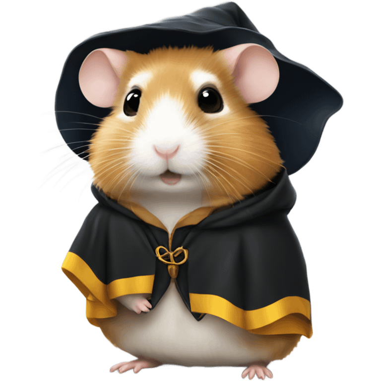 Hamster dressed like Harry Potter emoji