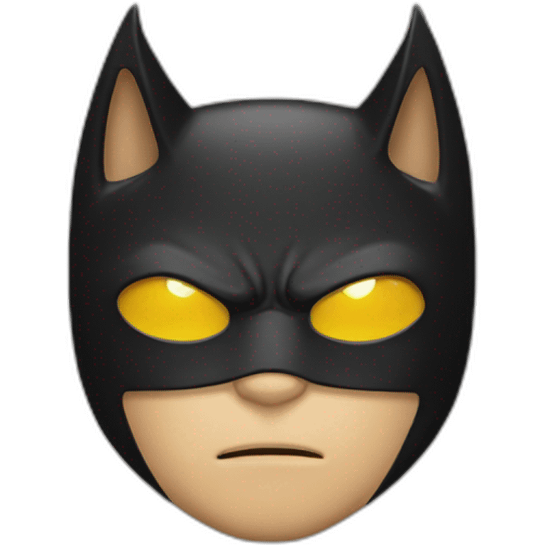 Cat disguise into Batman emoji