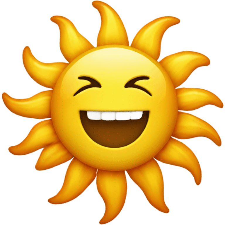 Sun with teeth  emoji