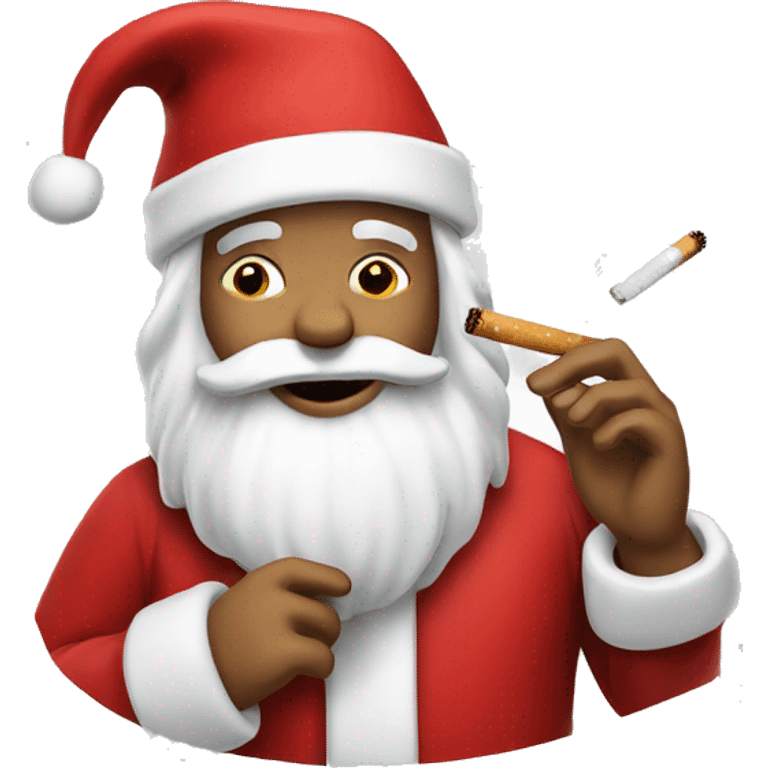 Santa with cigarette emoji