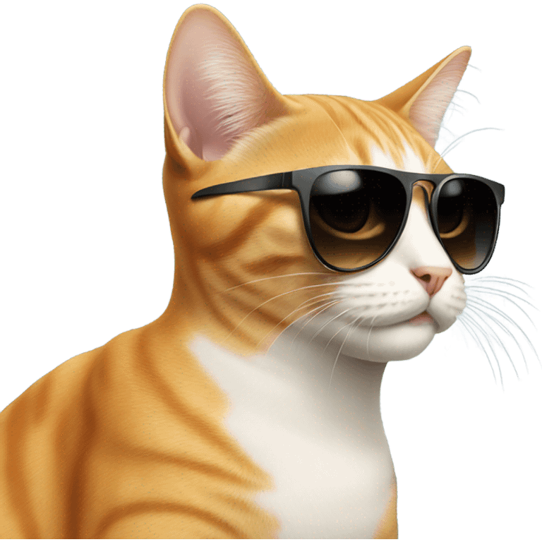 Cat with sunglasses emoji