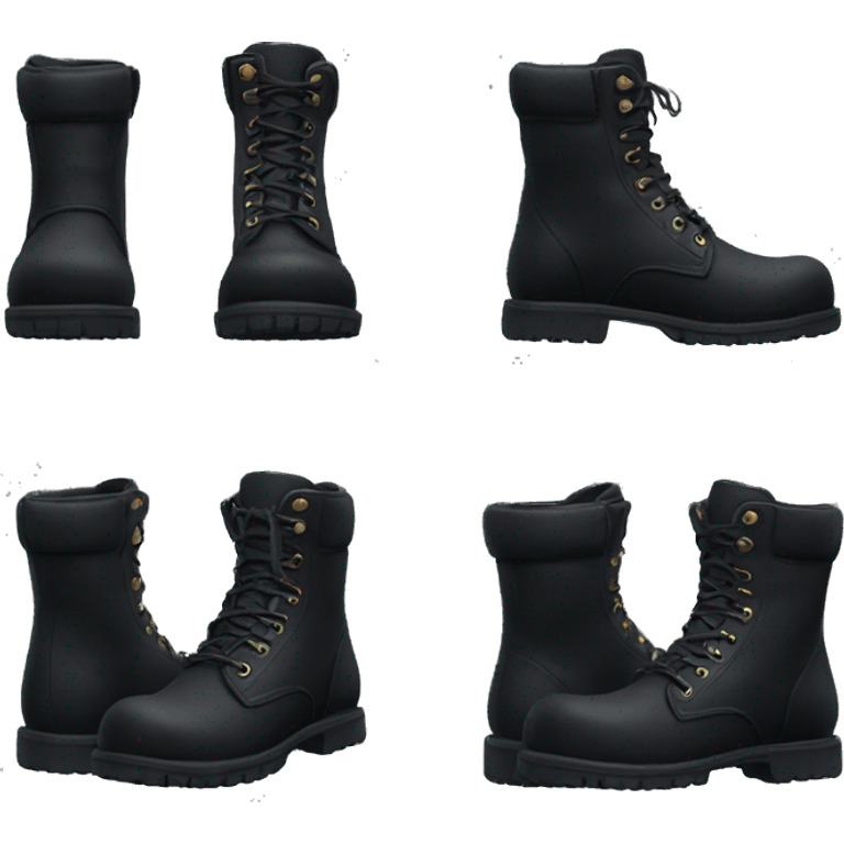 Black boots emoji