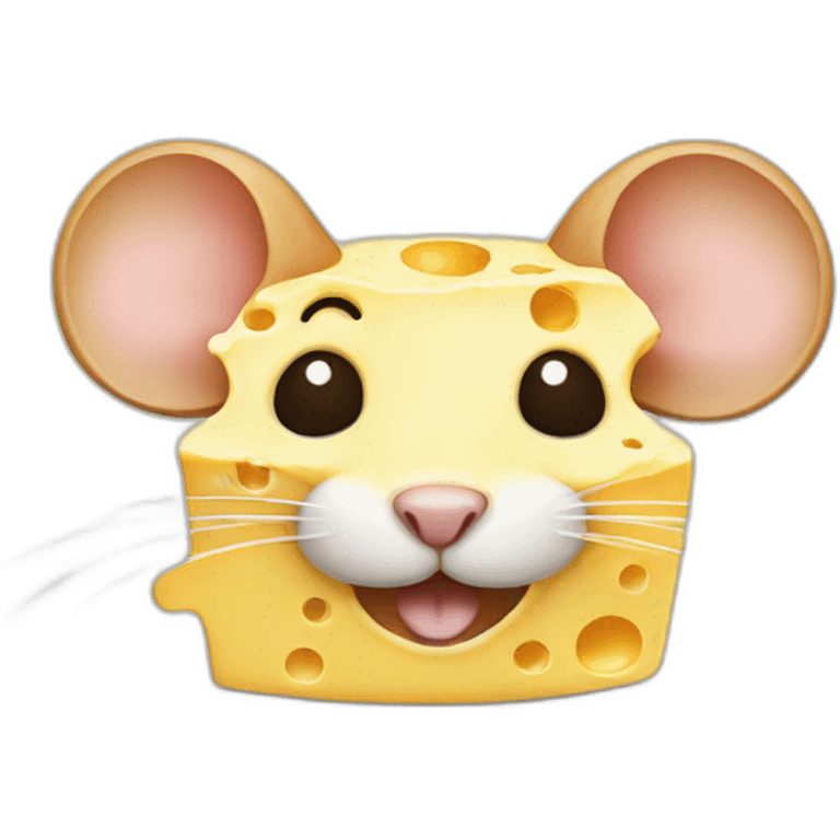 mouse made of cheese emoji