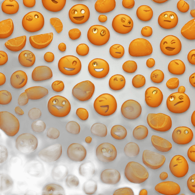 Chat orange emoji