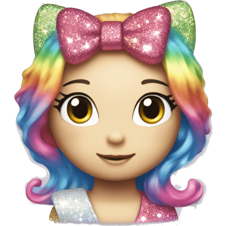 rainbow sparkle hello kitty  emoji