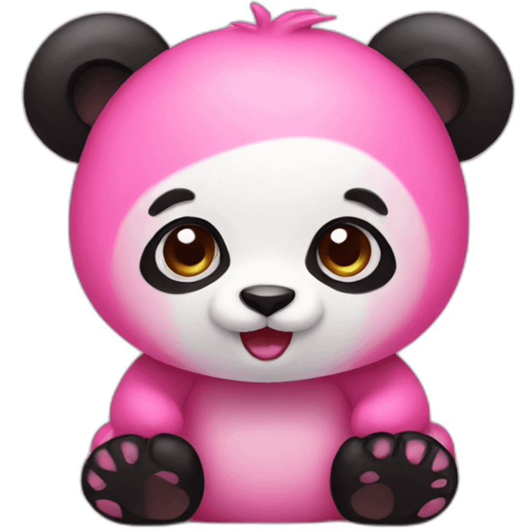 Pink panda emoji