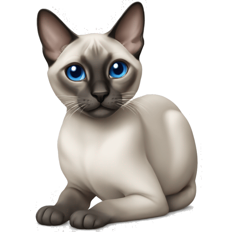 Blue point Thai siamese cat  emoji