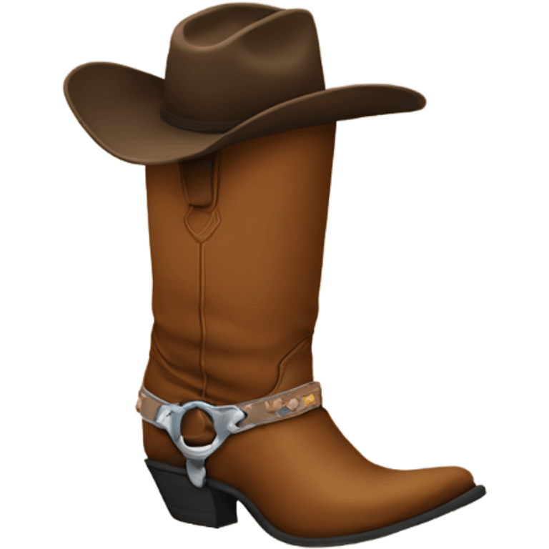 Legs with cowboy boots emoji