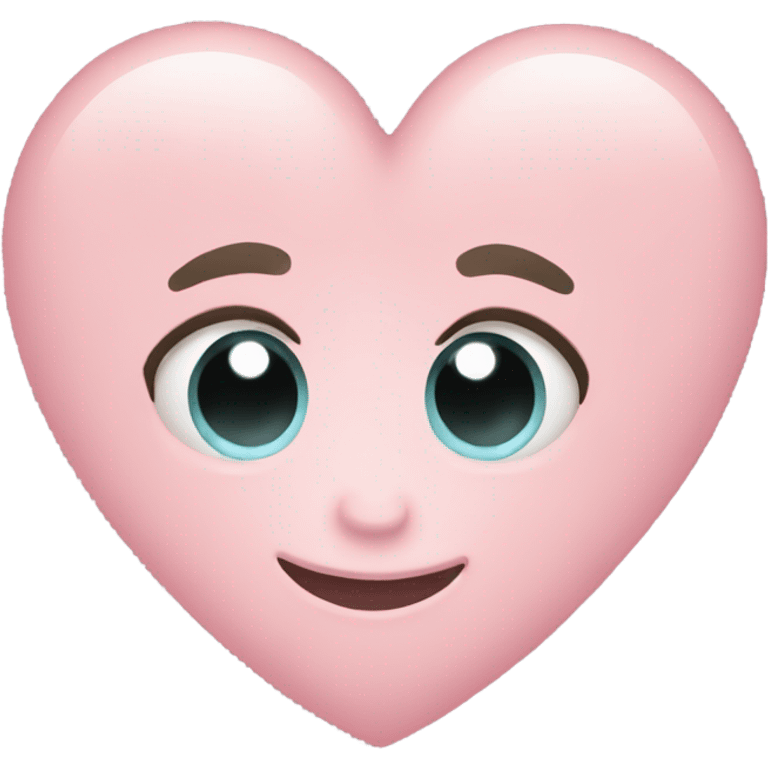 Light pink heart emoji