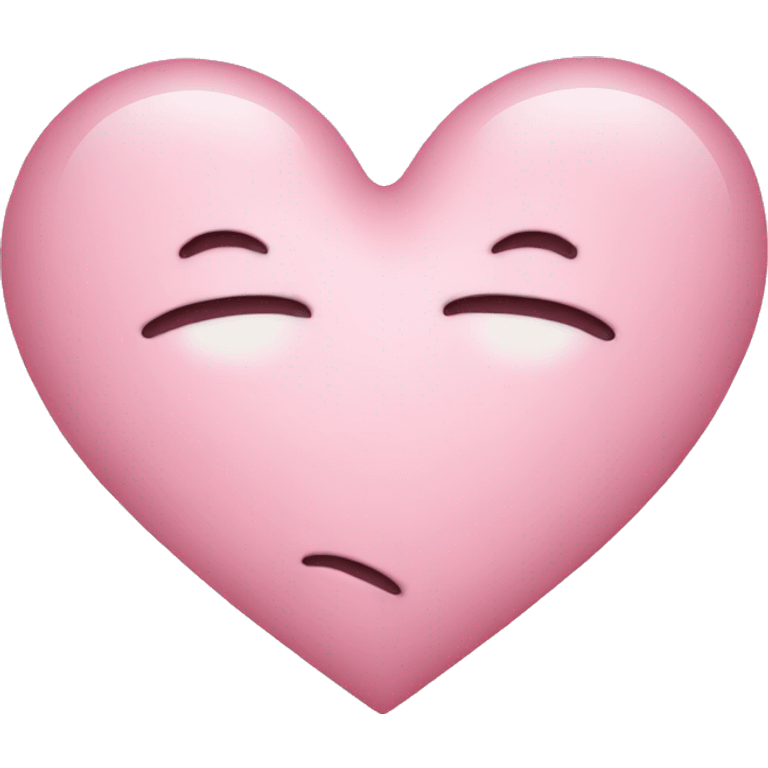 Light pink heart emoji