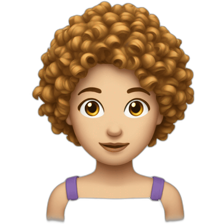 Cheuveux bouclé  emoji