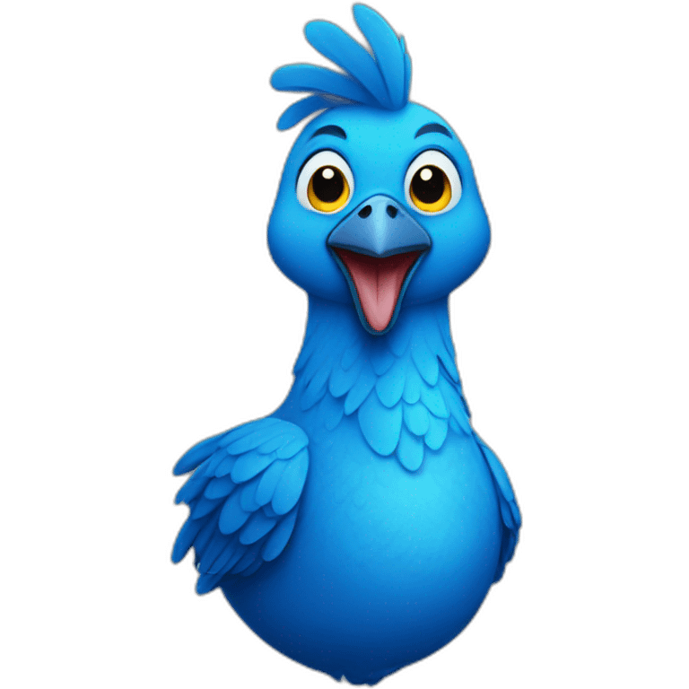 blue chicken emoji