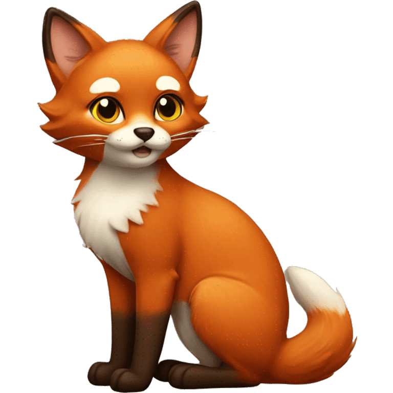 Foxy little cat emoji