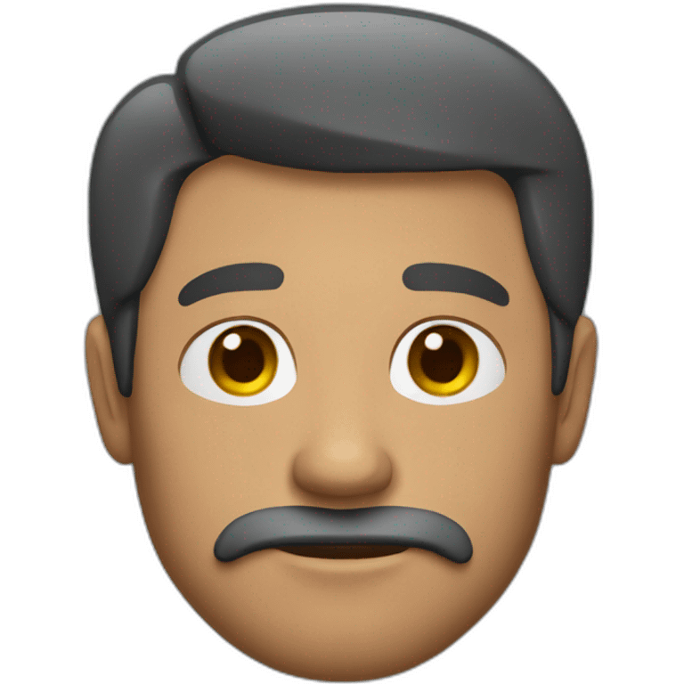 Hombre con barba sin pelo emoji