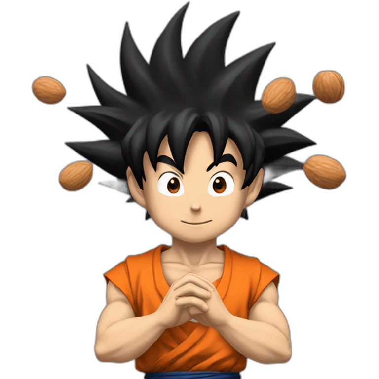 goku holding nuts emoji