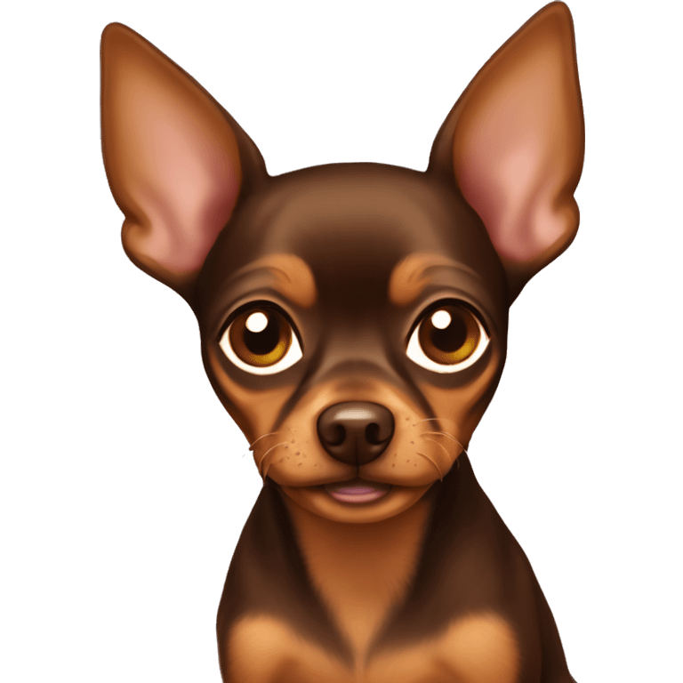 brown Russian toy terrier emoji