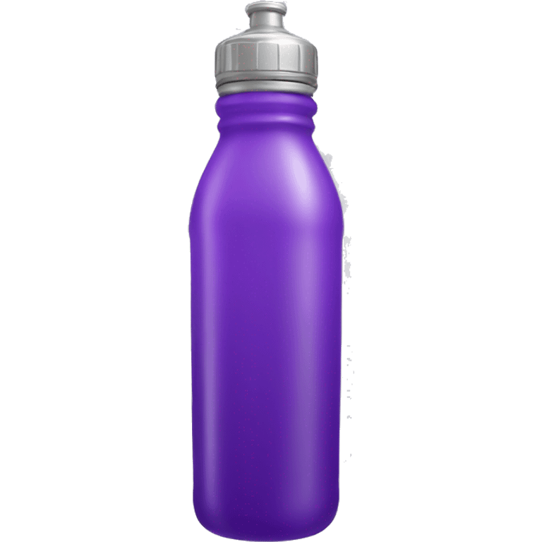 Waterbottle purple silver cap emoji