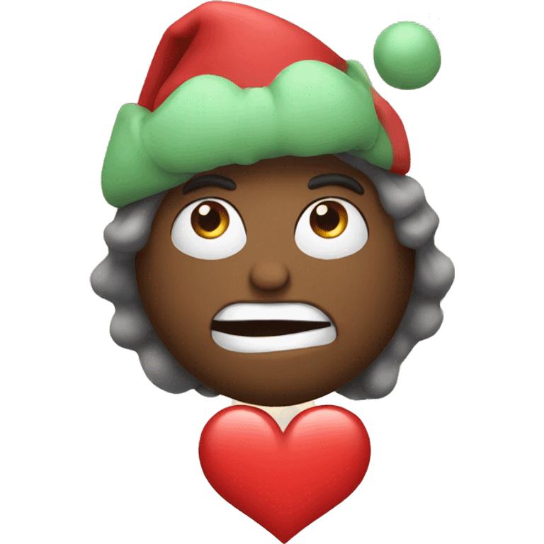 Holiday heart emoji