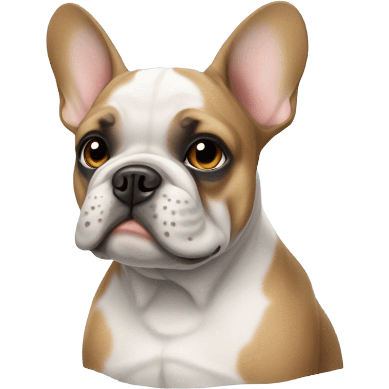 Blue and tan French bulldog emoji