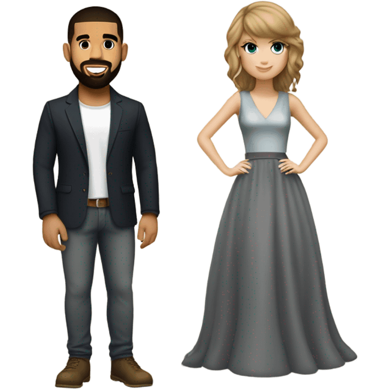 taylor swift and drake emoji