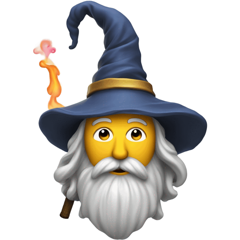 Wizard smoking a bong emoji