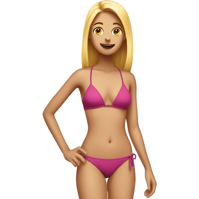 bikini on girl emoji