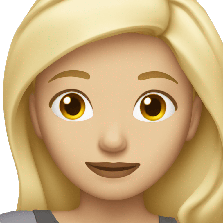 Woman with blond hair lying in back on ground emoji