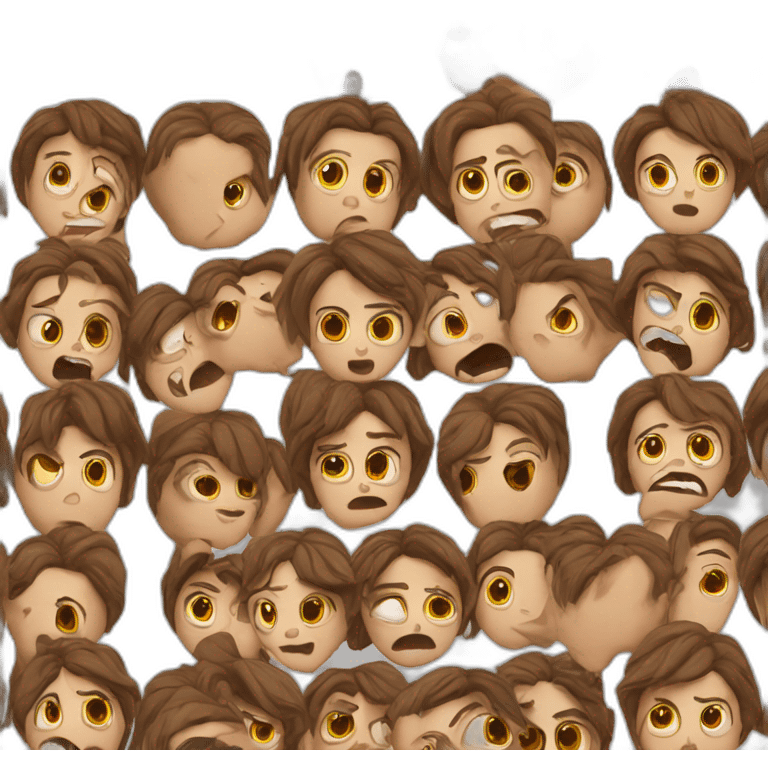 Terrifying look  emoji