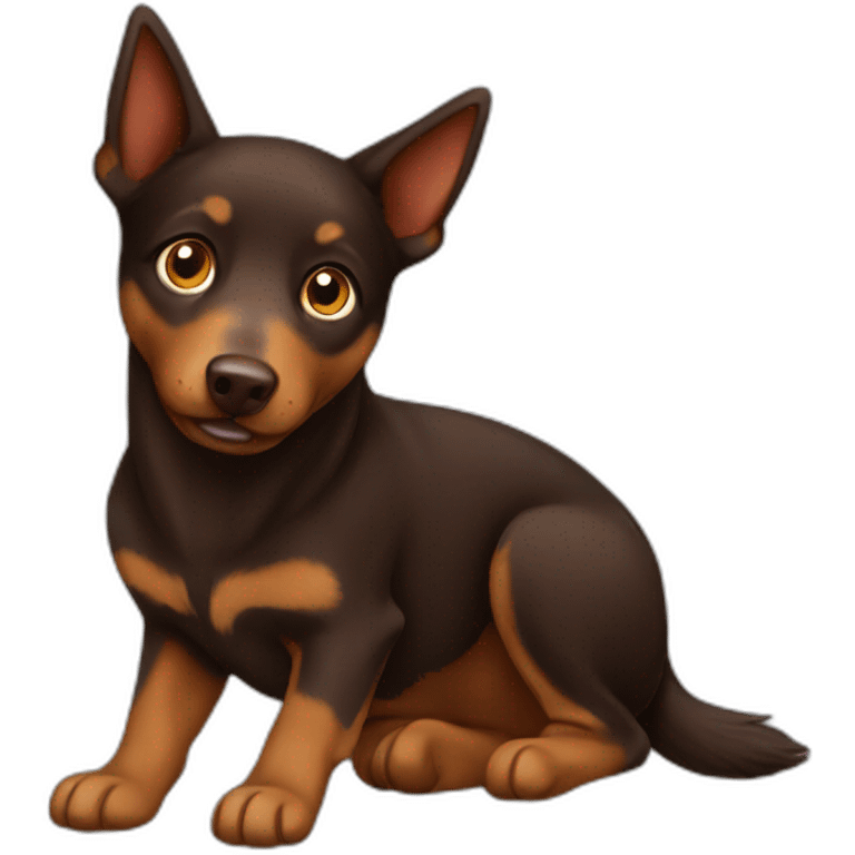 Brown Australian Kelpie emoji