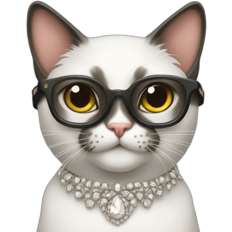 fancy cat emoji