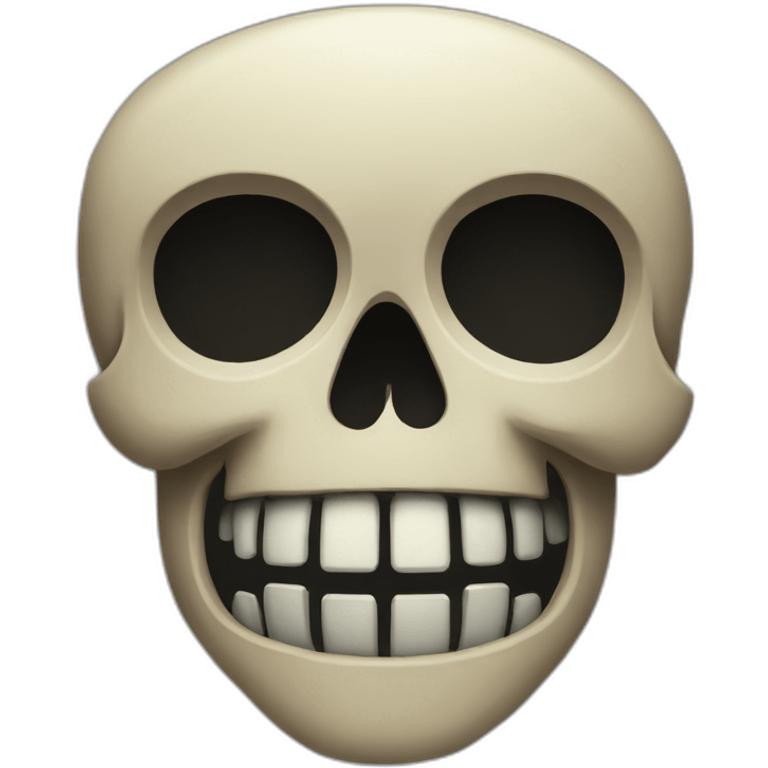 Pixeled skull emoji