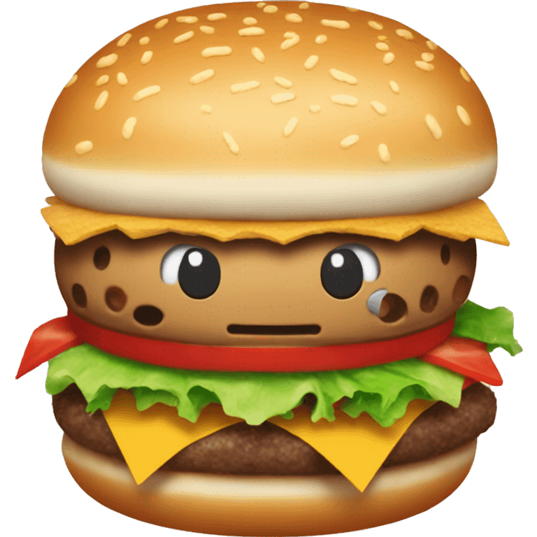 hello kitty hamburger emoji