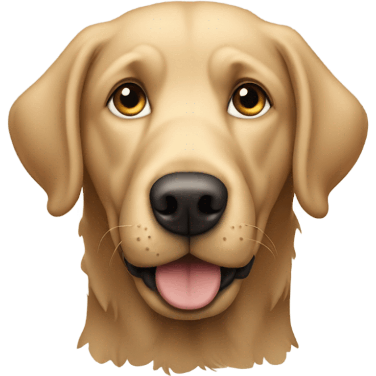 Shaggy tan Labrador boy  emoji