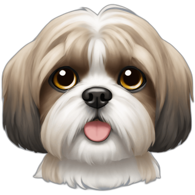 shih tzu with short hair emoji