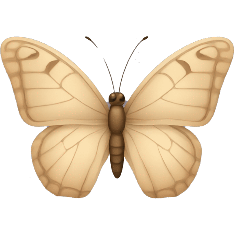 beige butterfly emoji