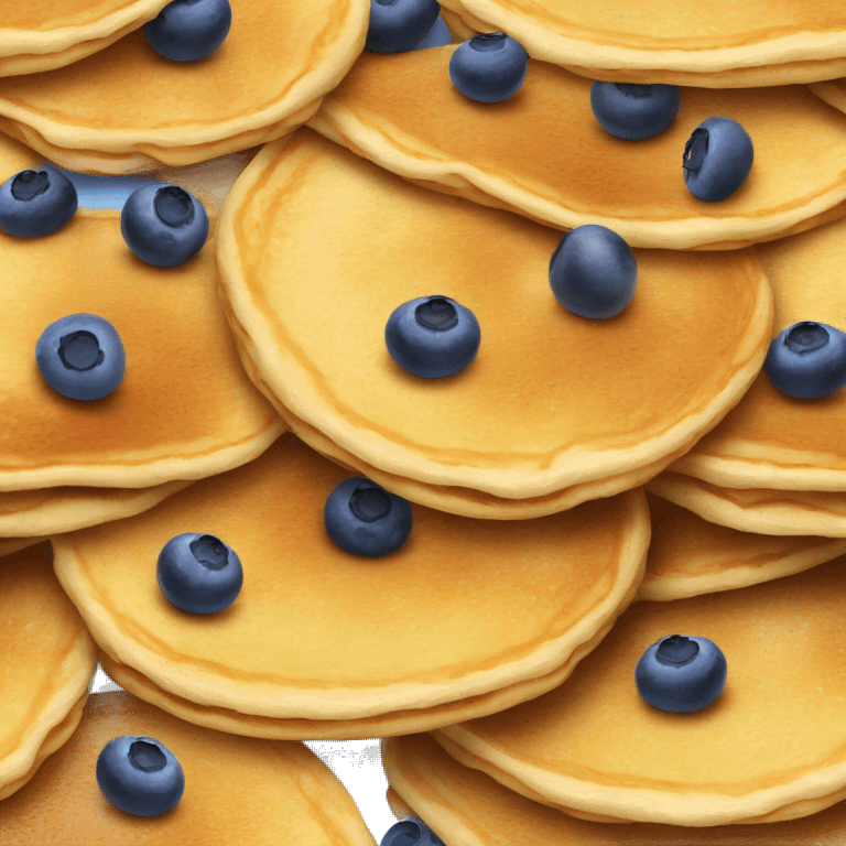 pancakes with blueberries emoji