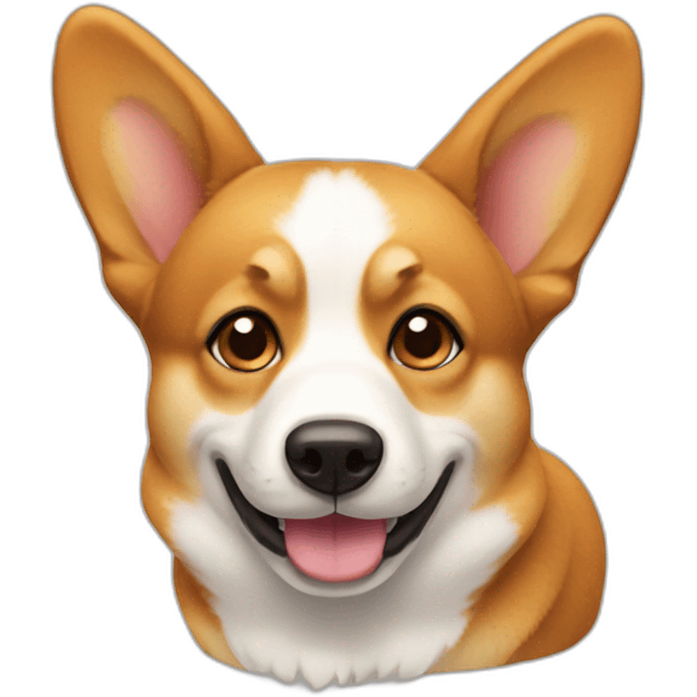 corgy with crooked ear emoji