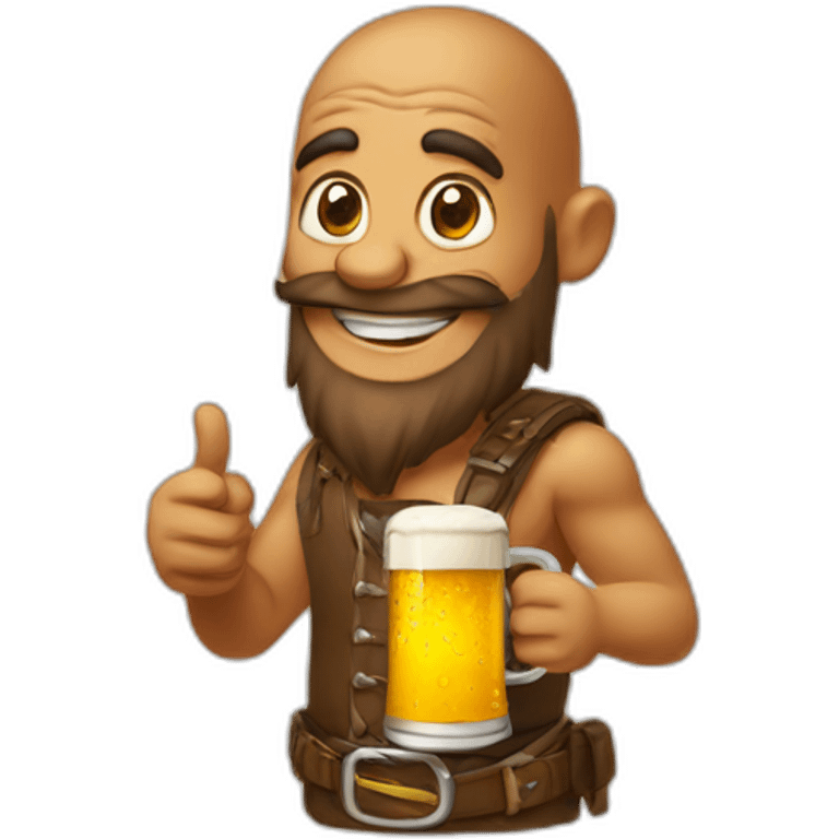 garoh with beer emoji