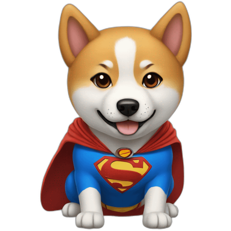 shiba-superman emoji