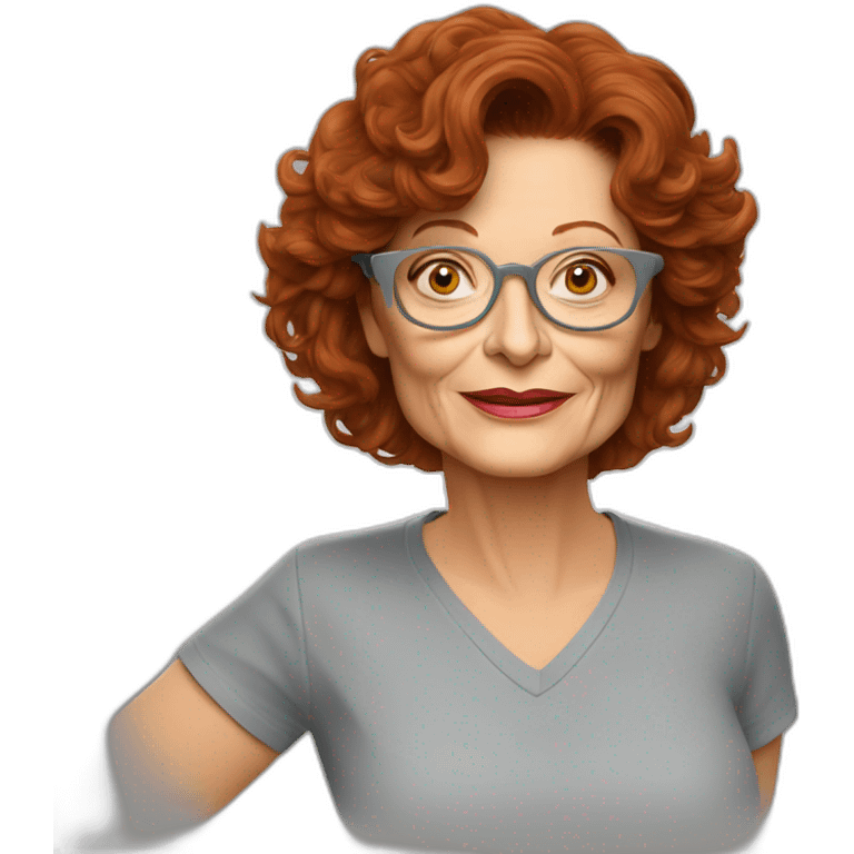 actor susan sarandon cartoon wearing tee  emoji