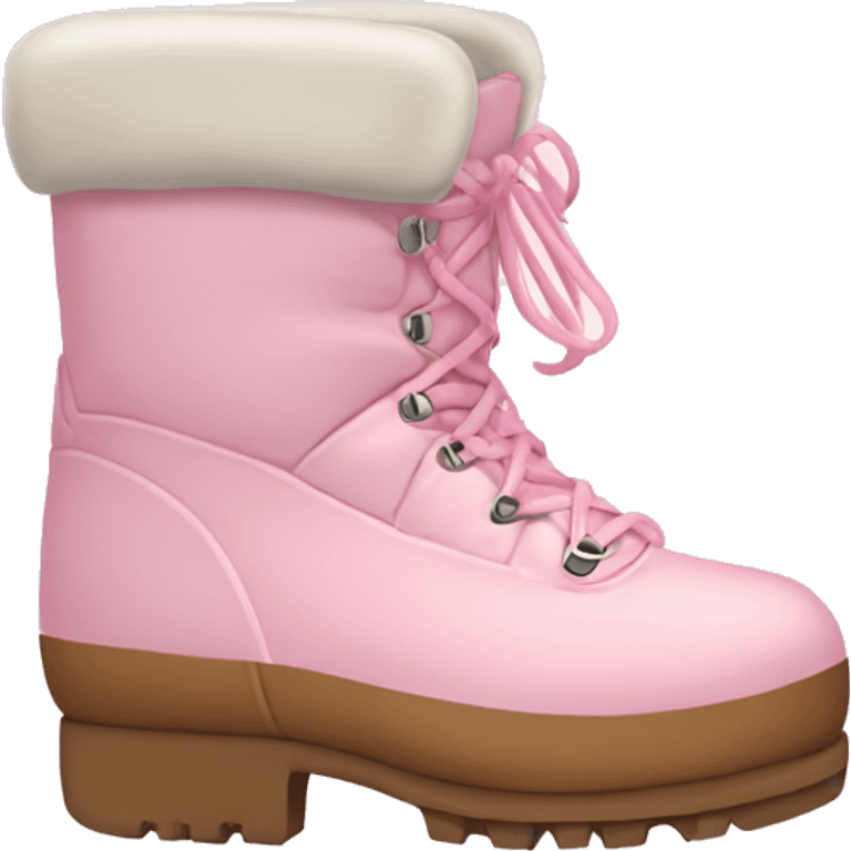 light pink moon boots emoji