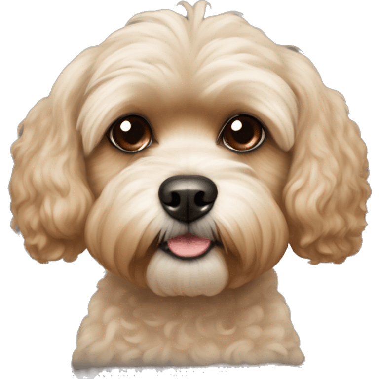 Poodle Shih Tzu mix tan color emoji