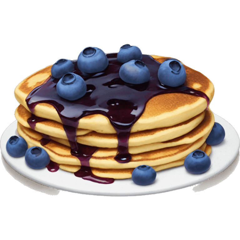 Blueberry pancake emoji