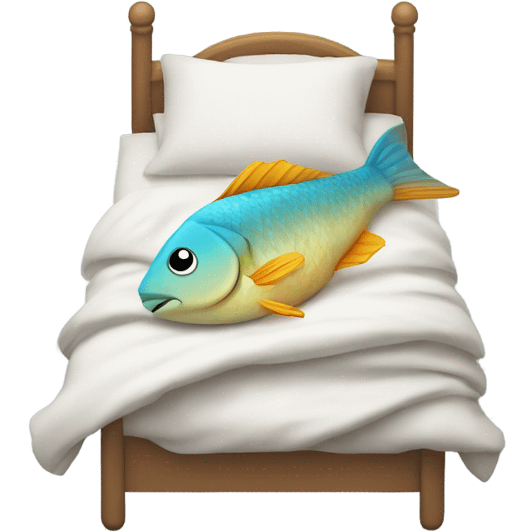 Fish in the bed ￼ emoji