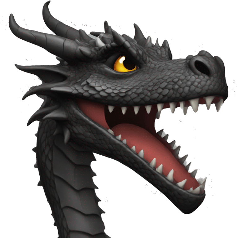 Dragon black emoji