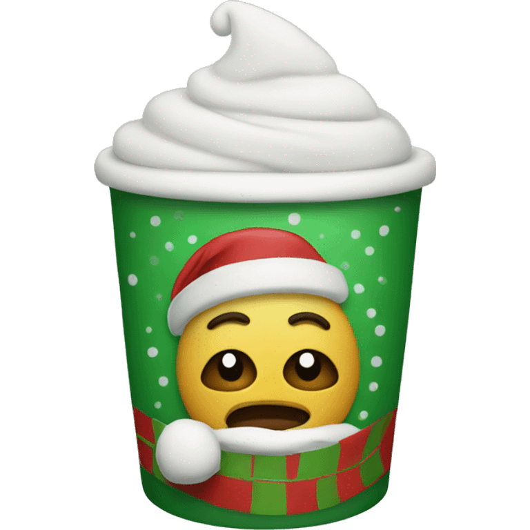 Christmas cup emoji