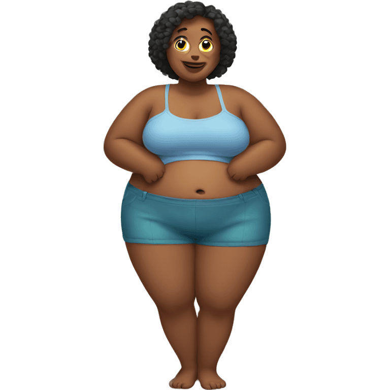 Woman with big belly  emoji