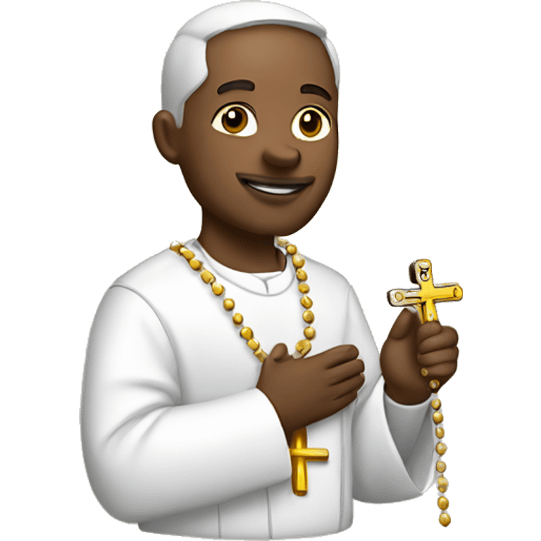 catholic with rosary emoji