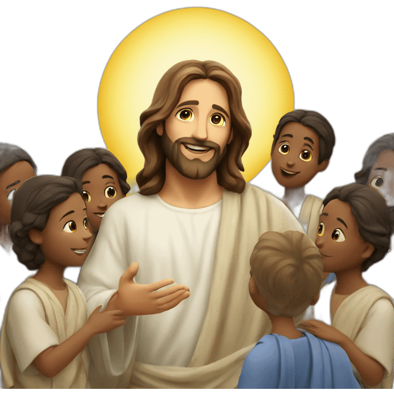 Jesus blessing the children emoji